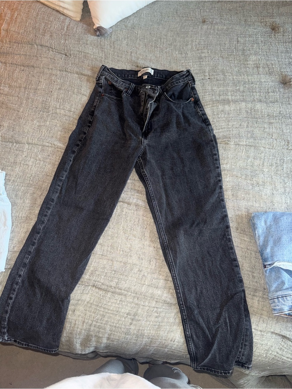 Women's Black High-Rise Relaxed Jeans curve love